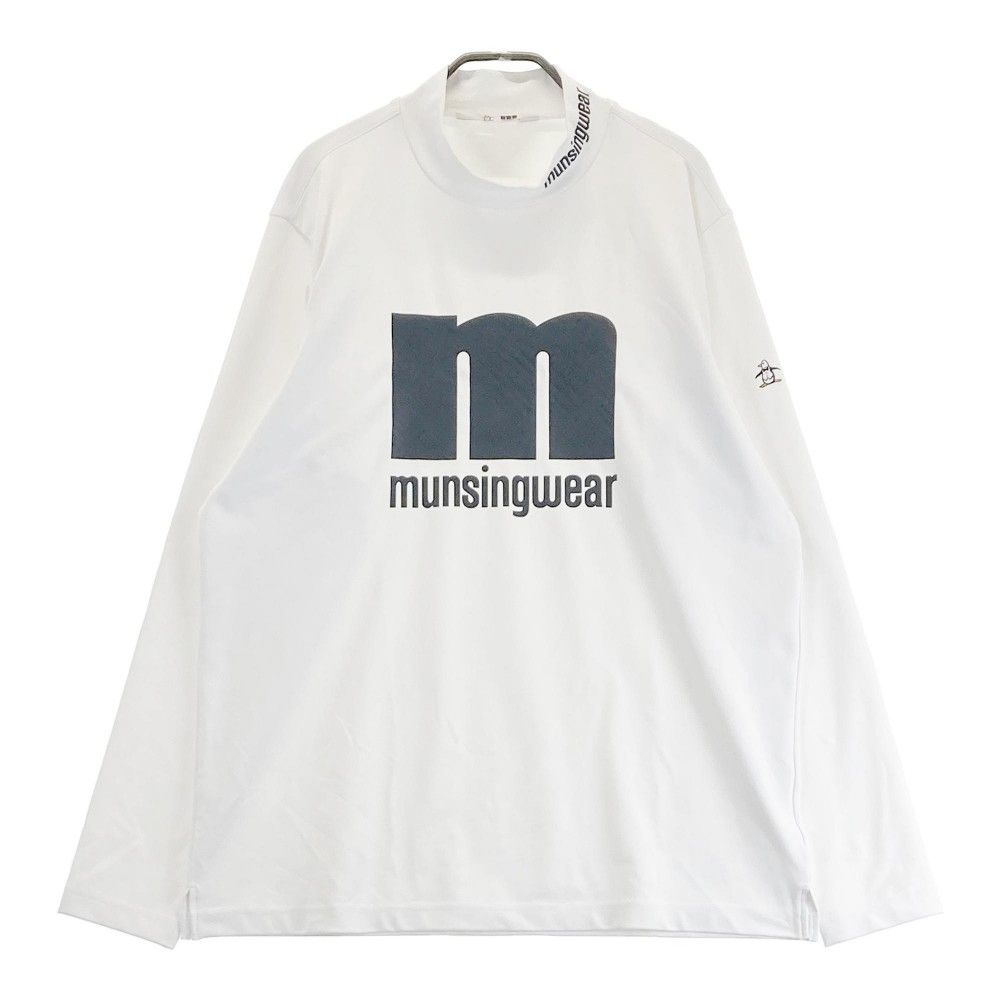 サイズ：LL MUNSING WEAR マンシングウェア  長袖ハイネックTシャツ  ホワイト系 [240101368822]# ゴルフウェア メンズ ストスト