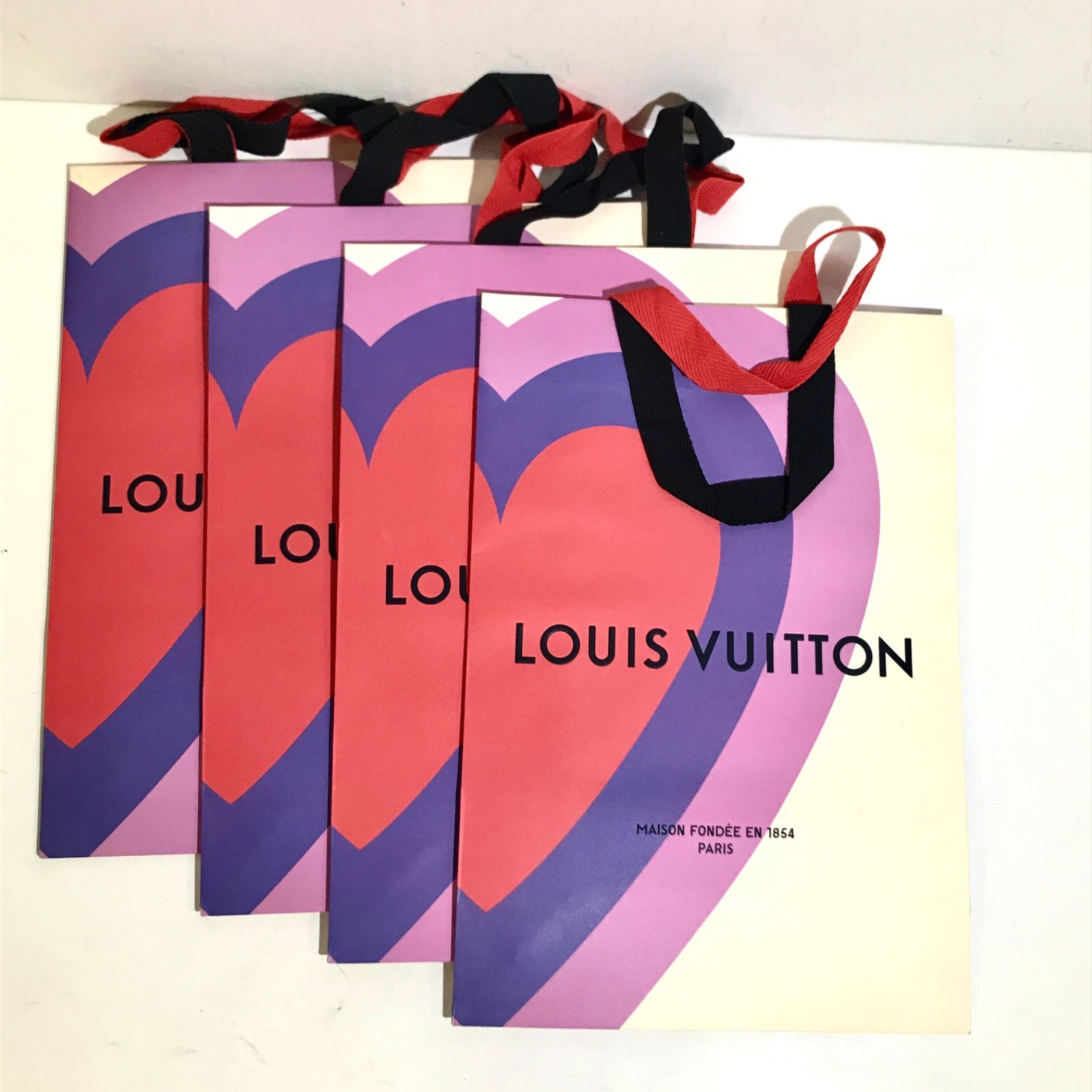 LOUIS VUITTON ルイヴィトン 限定柄 紙袋 ショッパー 4枚セット
