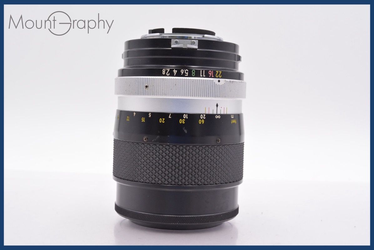 上 ニコン Nikon NIKKOR-Q C Auto 135mm F2.8 非Ai 前後キャップ-レンズフィルター付 完動 同梱可 mj5071