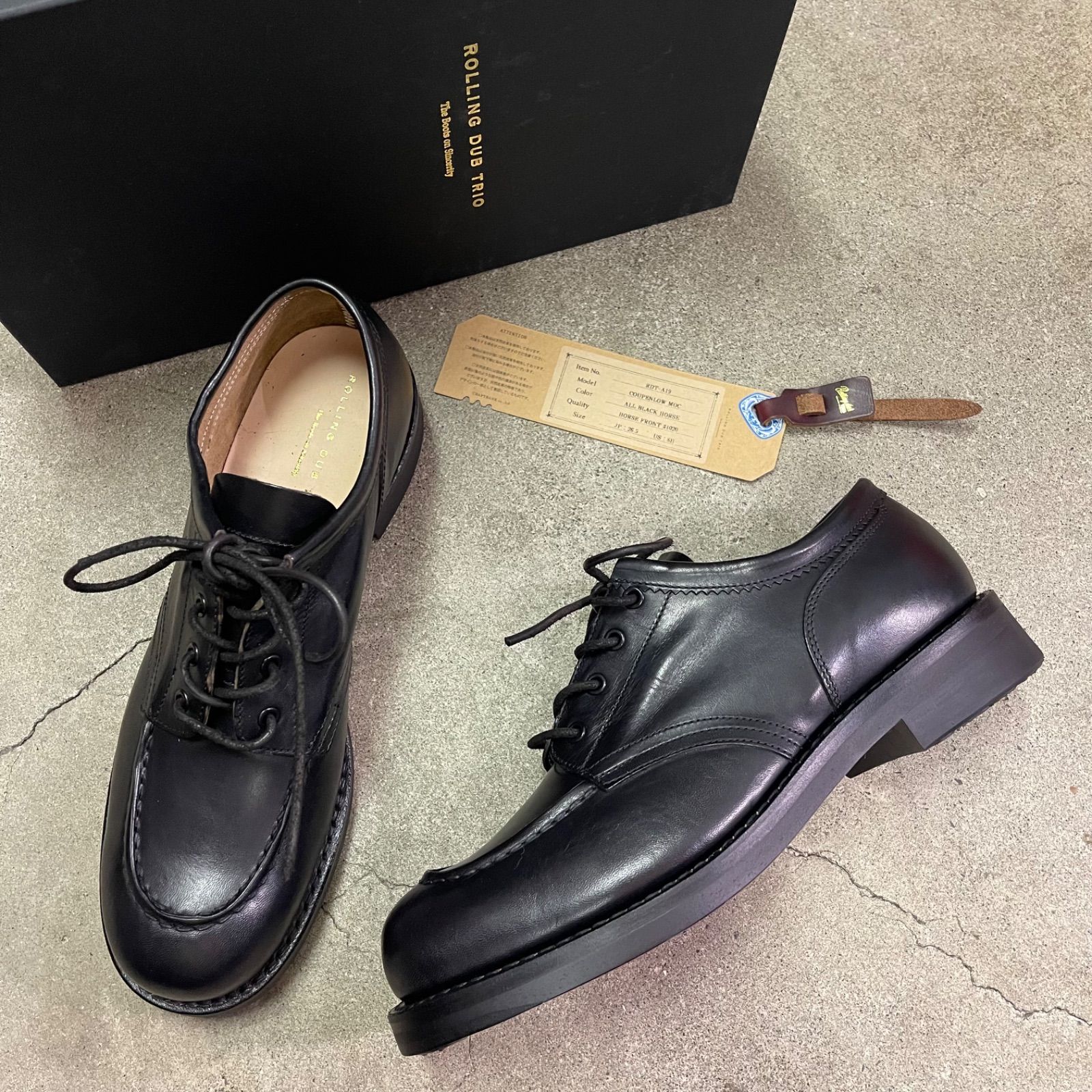 ROLLING DUB TRIO / COUPEN LOW MOC (RDT-A19,BLACK CHROMEXCEL