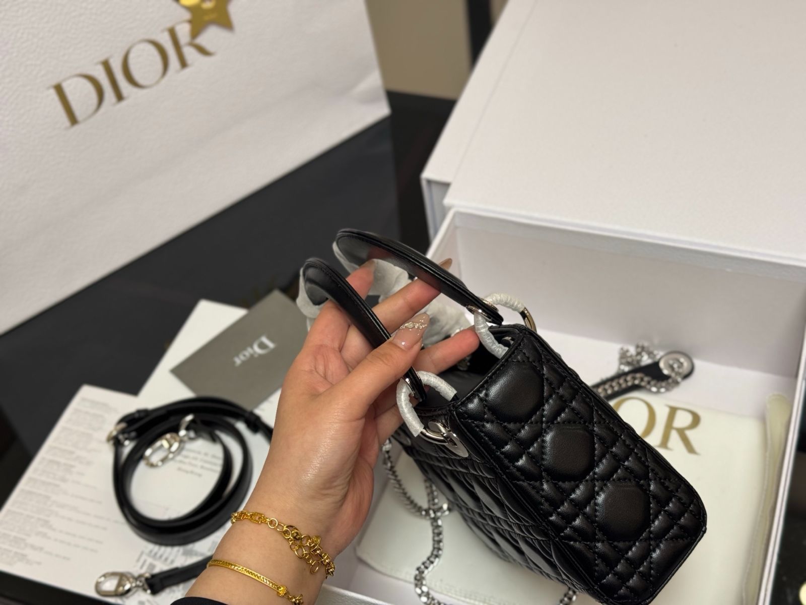 超希少 美品【Dior ディオール】トロッター レディース ベルト ネイビー75 今日特価】Dior Lady Dior Bag ディオール レディー ディオール