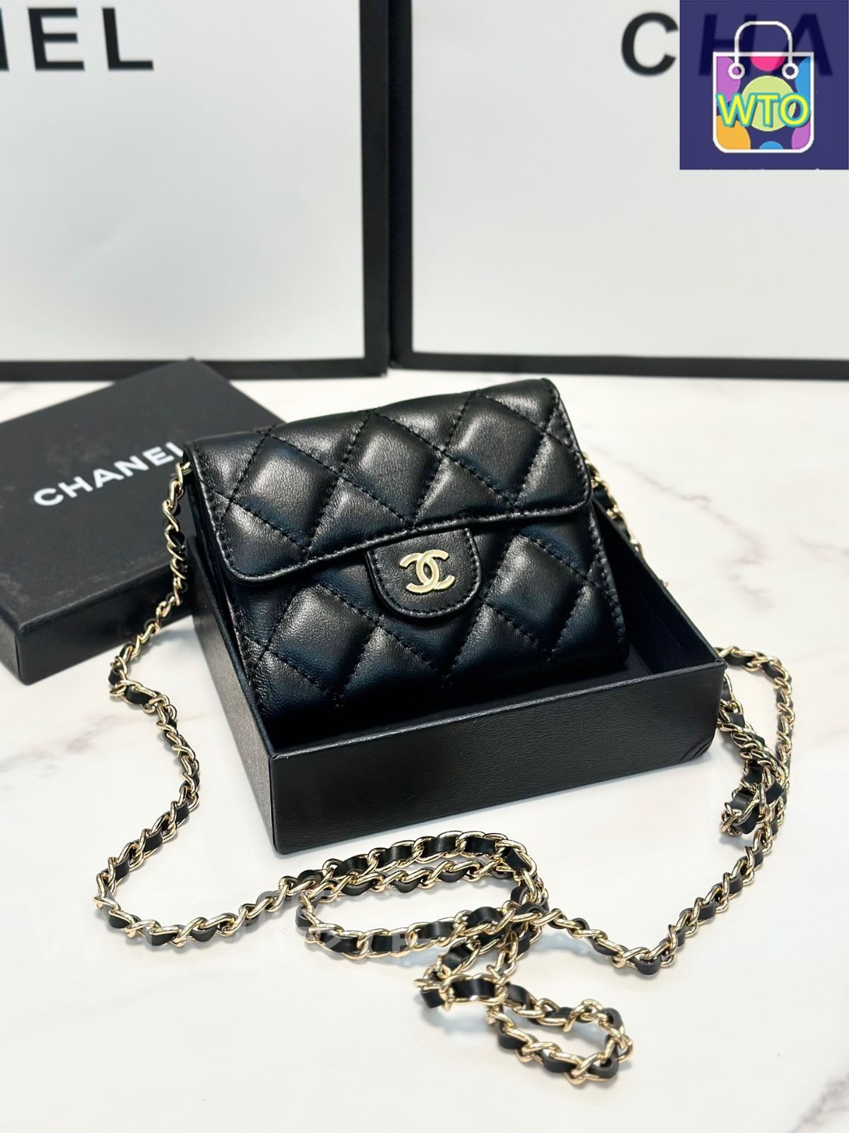 CHANEL ベージュ レザー 小物入れ　14500円→11000円 美品】シャネル 3つ折り財布 ココマーク ベージュ レザー CHANEL
