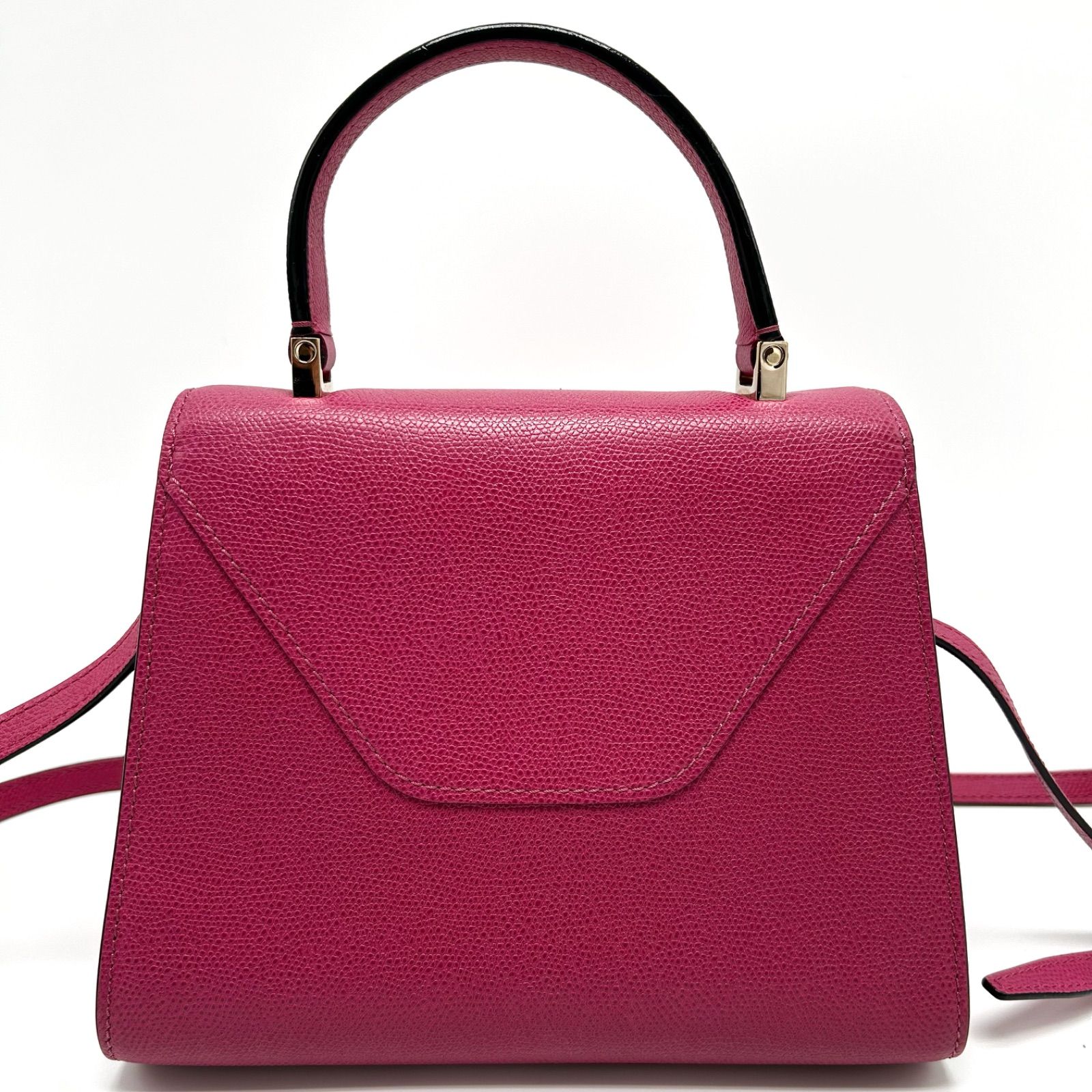 ◎ 極美品 Valextra ヴァレクストラ ミニ イジィデ ハンドバッグ 2WAY 