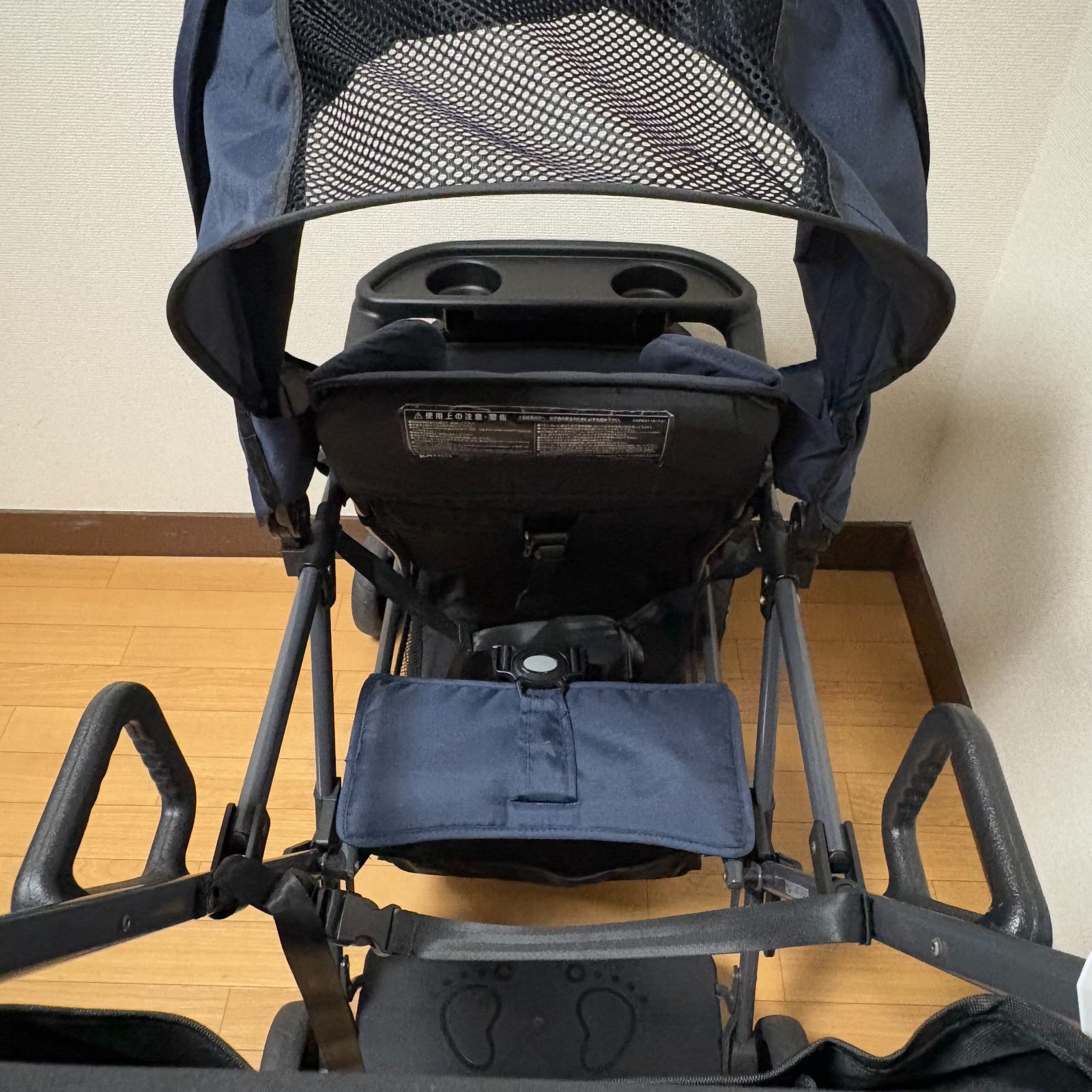 KATOJI ネイビー 二人乗りベビーカー 二人でゴー 二人乗り ベビーカー