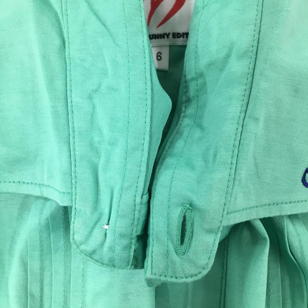 マスターバニー 半袖ポロシャツ ライトグリーン 襟ロゴネイビー メンズ