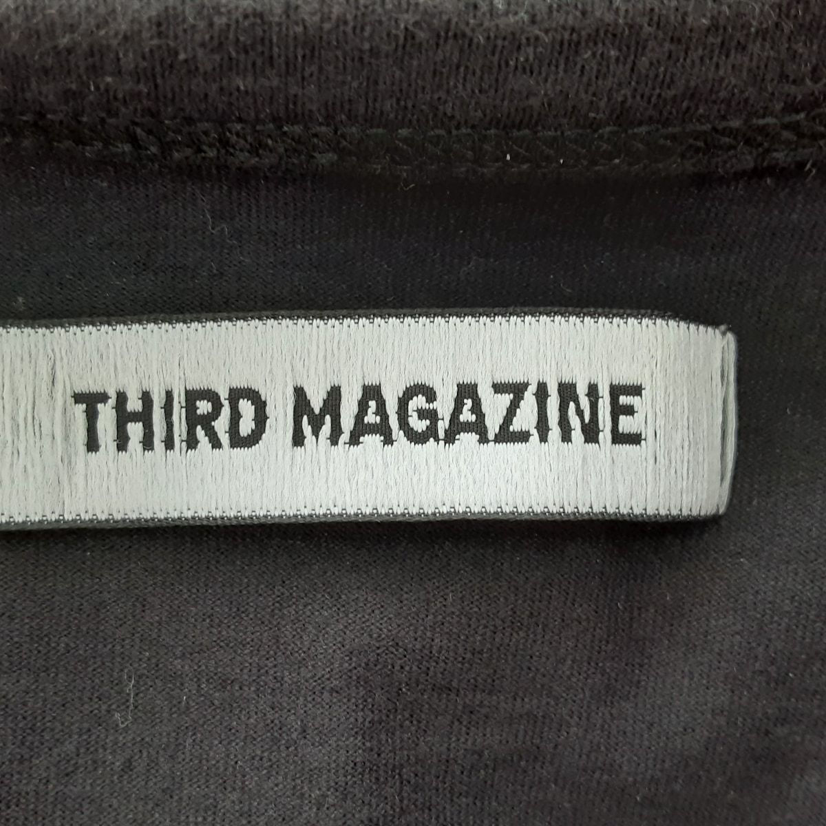 THIRD MAGAZINE(サードマガジン) 長袖カットソー サイズ9 M レディース美品 - 黒 クルーネック