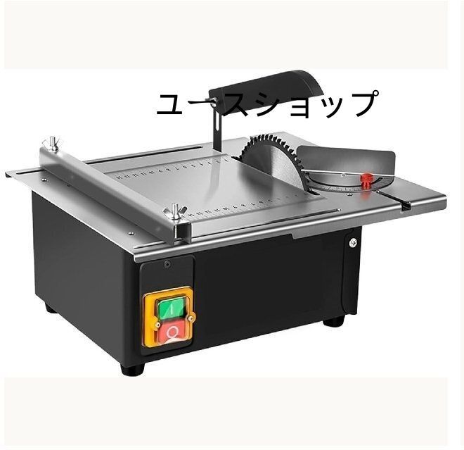 木工装飾テーブルソー 新しくアップグレードされたステンレススチールテーブルトップ 角度定規と調節 なバッキング付き