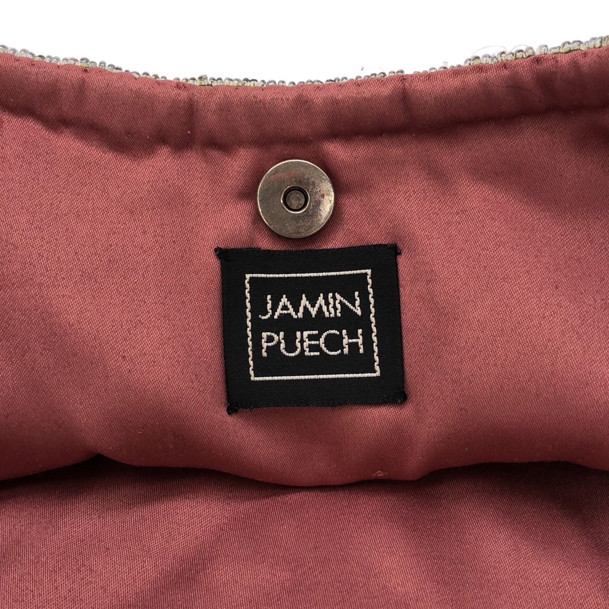 JAMIN PUECH ジャマン ピュエッシュ スパンコール装飾レザーコンビ  