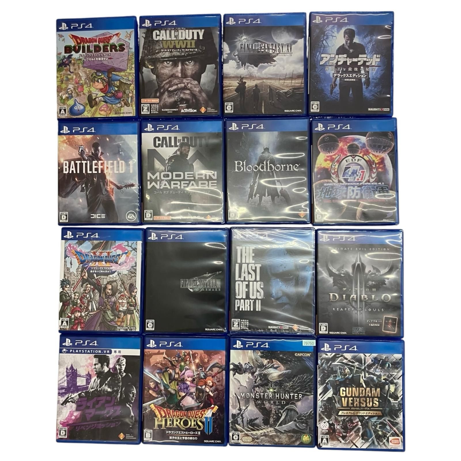 ゲームソフト　まとめ売り PS4 ソフトまとめ売り16点 【公式通販】