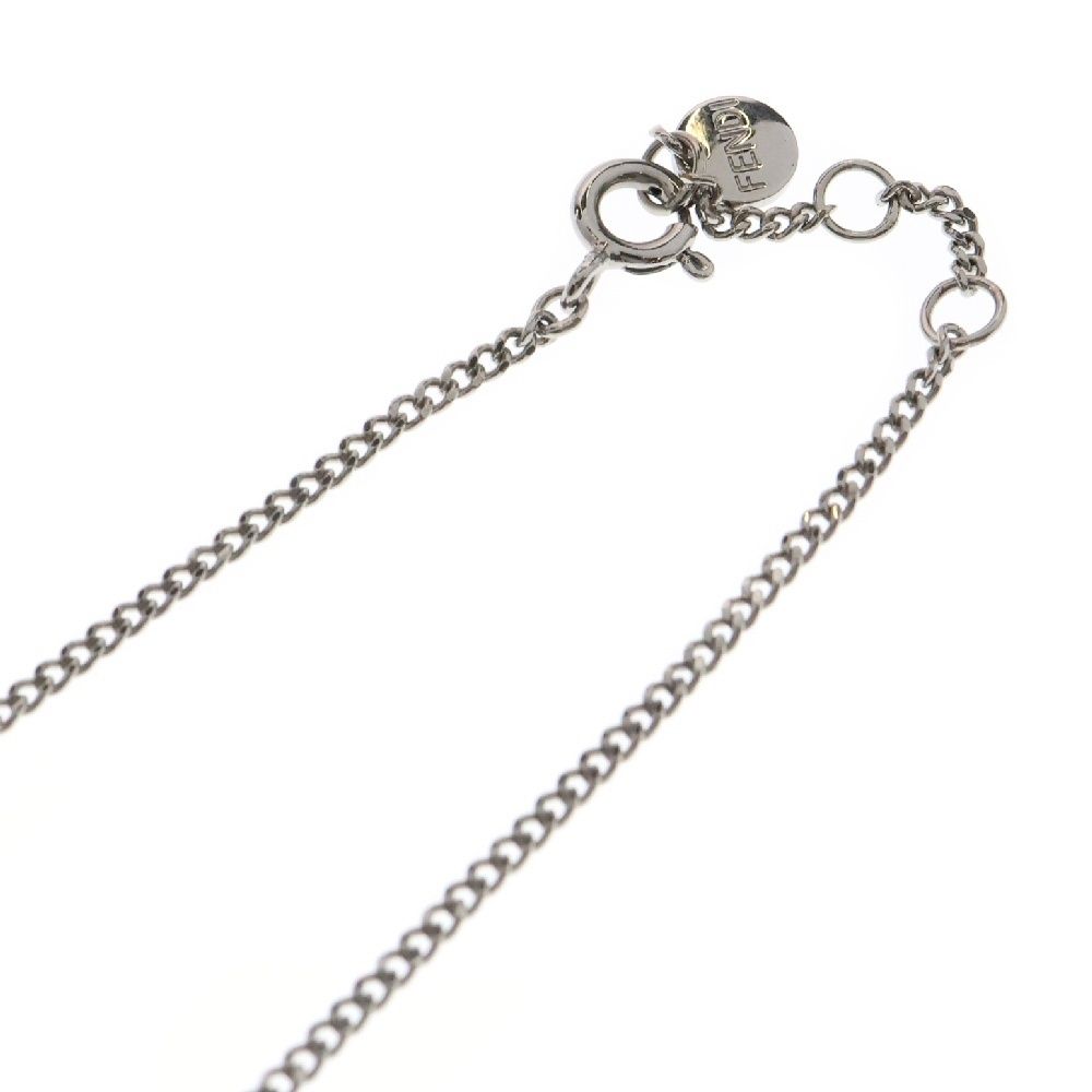 FENDI (フェンディ) FFロゴ オーロック ネックレス シルバー