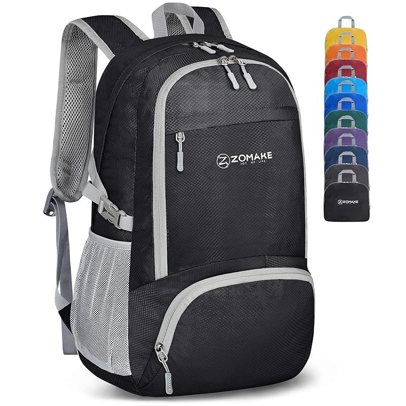 [ZOMAKE] 折りたたみ リュック 30L 大容量 ポケッタブル 登山用リュック 軽量 防水 コンパクト アウトドアバックパック 旅行 買い物 トレッキング バイク 通勤 携帯用 メンズ レディース