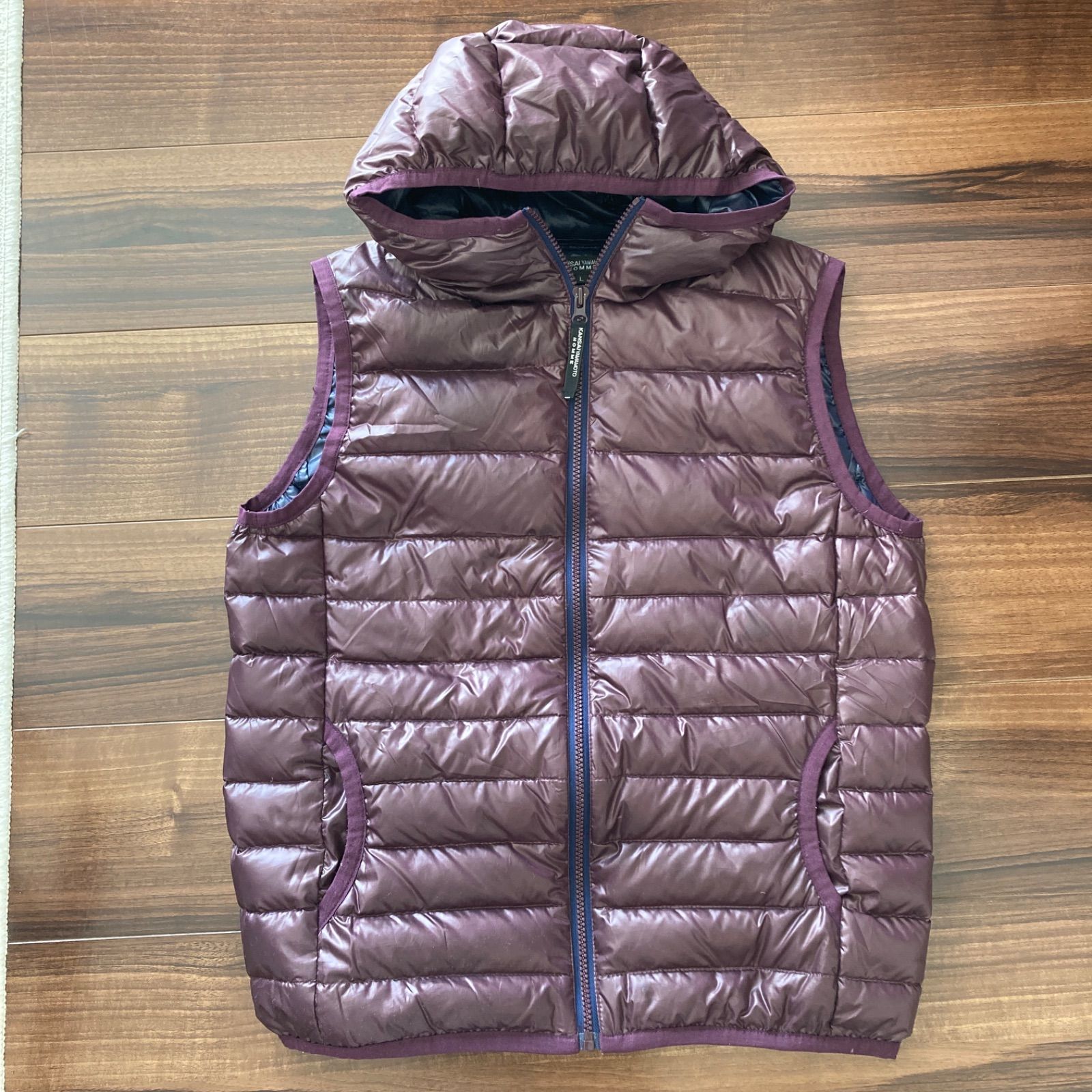 美品‼️MENS 山本寛斎 ダウン ベスト 軽量 L - メルカリ