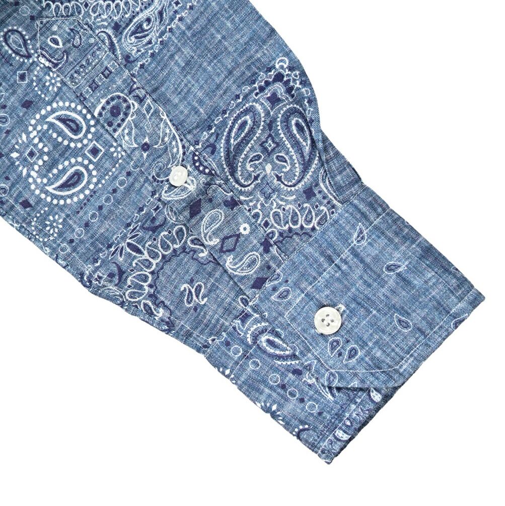 ORIAN オリアン / Vintage SLIM FIT リネンシャツ ホリゾンタル