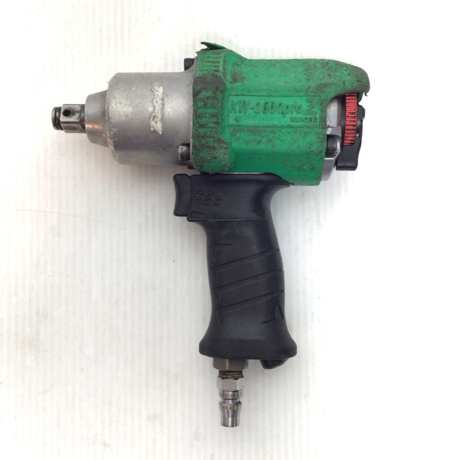 ΘΘ空研工業 エアインパクトレンチ 程度C 本体のみ 常圧 使用感有 KW-1600proZ グリーン