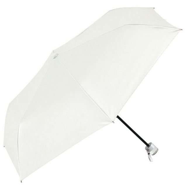 ビコーズ パールブ ミニ ホワイト 白色 傘 レディース 折傘 折りたたみ傘 雨傘 日傘 UVカット 遮光 晴雨兼用 手開きタイプ