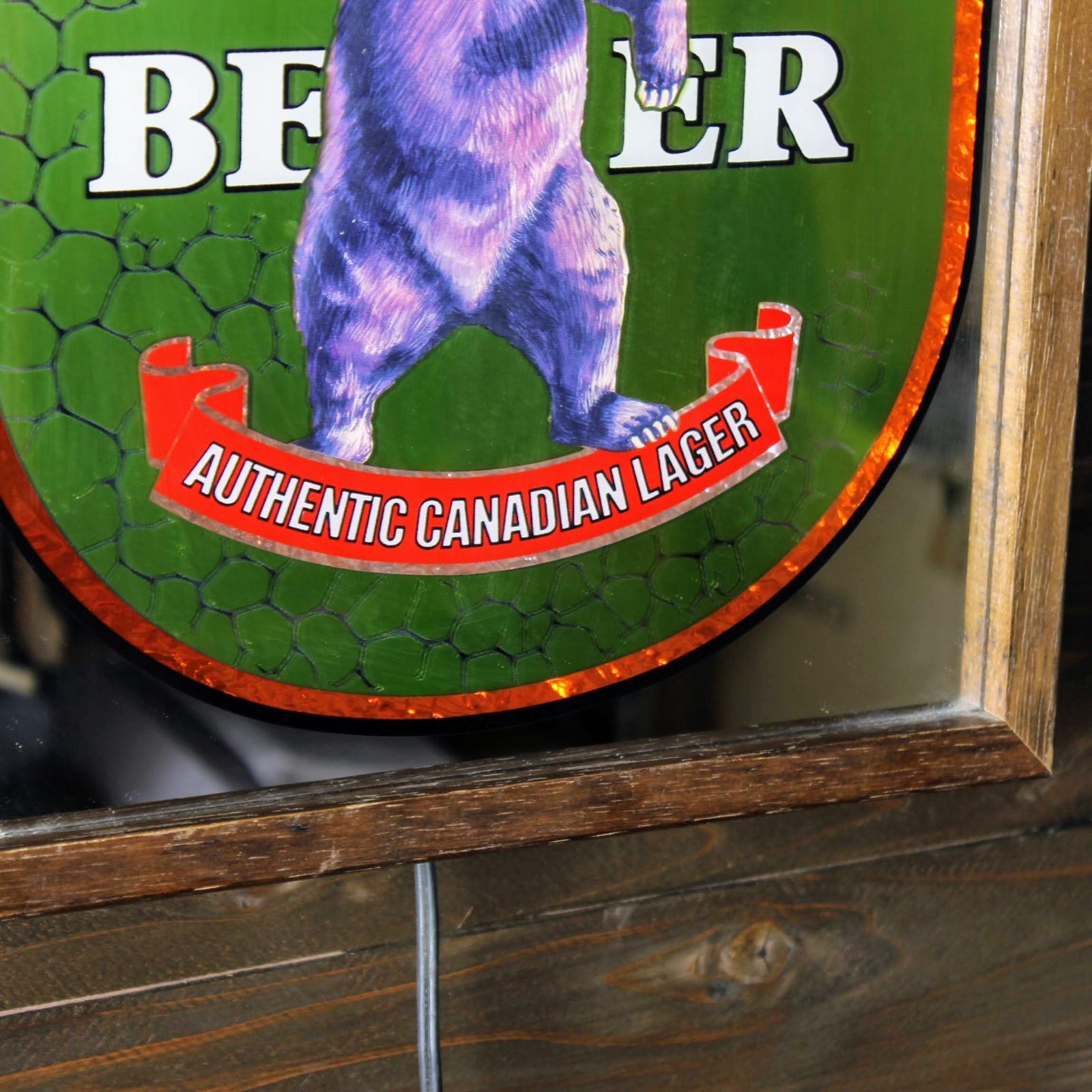GRIZZLY BEER パブミラー GRIZZLY BEER パブミラー
