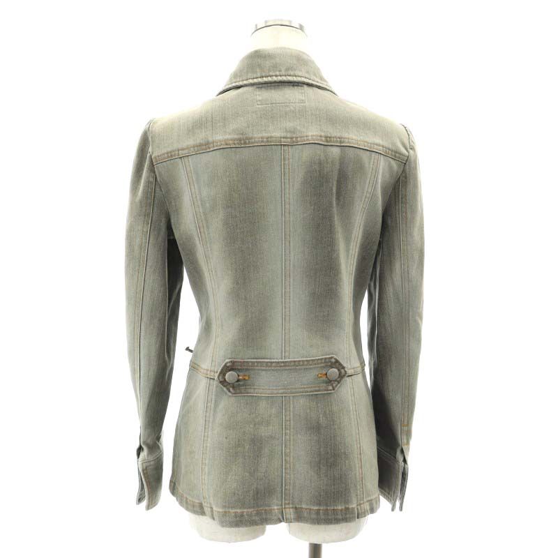 バーバリーブルーレーベル　デニムジャケット　デニムブルゾン　ウォッシュ加工　M BURBERRY BLUE LABEL（Gジャン/デニムジャケット）のフリマ