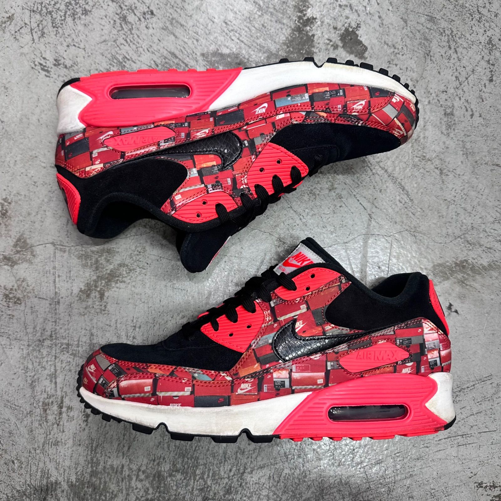 アトモス x ナイキ エア マックス 90 PRNT レッドWELOVENIKE アトモス×ナイキ エアマックス90 レッド WE LOVE NIKE【5/19発売