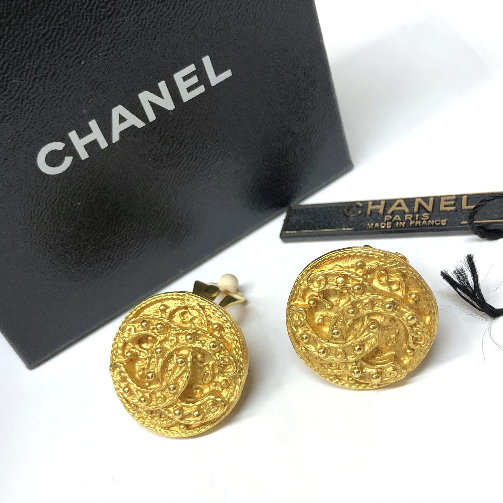 m001 X(60) 美品 CHANEL シャネル ココマーク イヤリング 94A