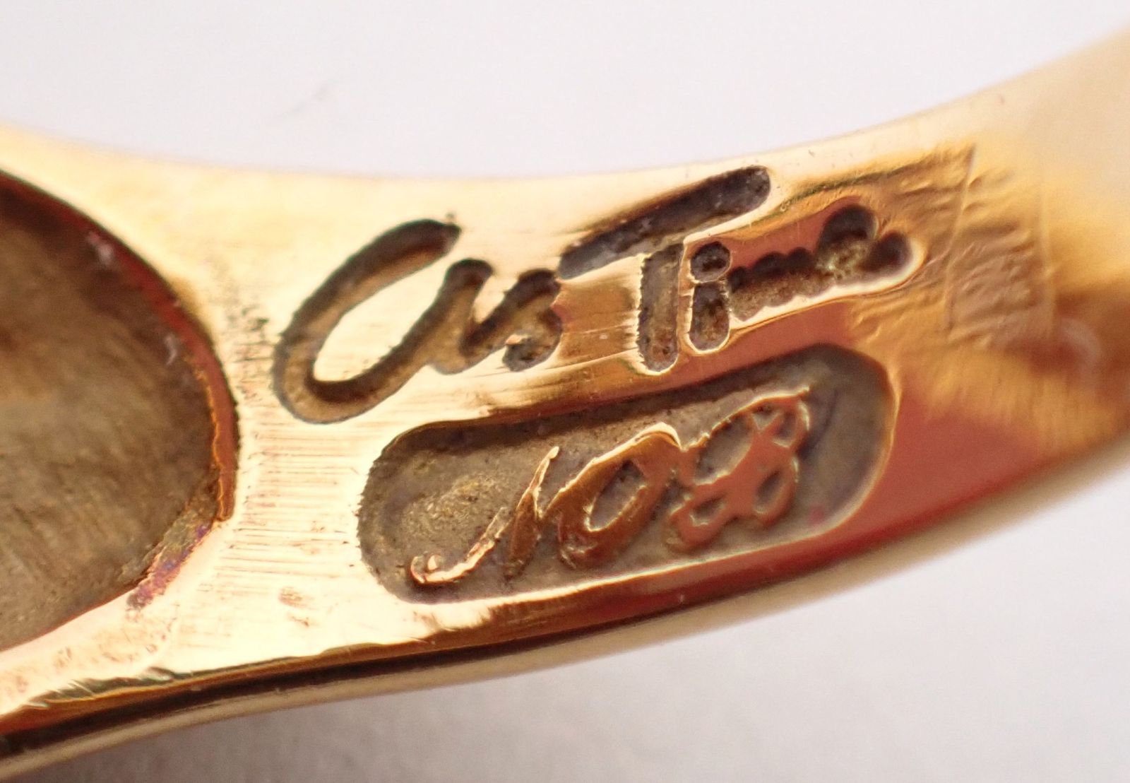 As Time(アズタイム) リングロードクロサイトダイヤモンド K18YG/Pt900  