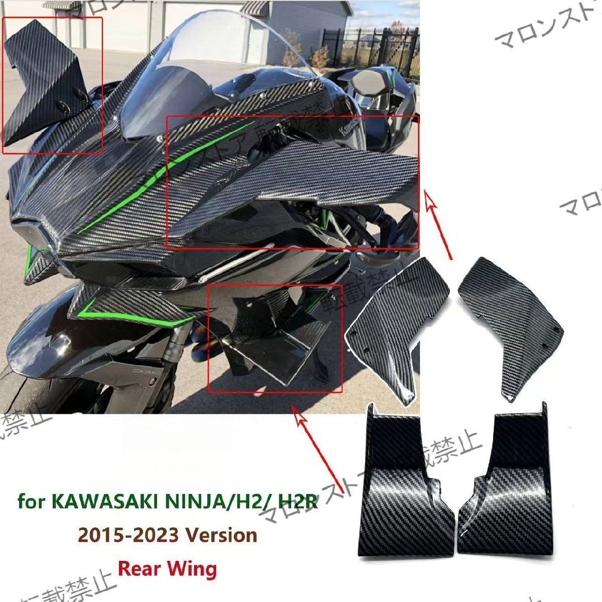 ウィングレット エアデフレクター フェアリング KAWASAKI カワサキ Ninja H2R 2015-2025 |4P