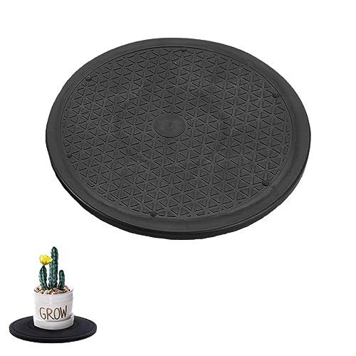 直径25cm LOYELEY 回転盤 直径25cm プロジェクター テレビ パソコン モニタ 電話機 回転台 360度回転 丸型 薄型 ブラック 直径25cm