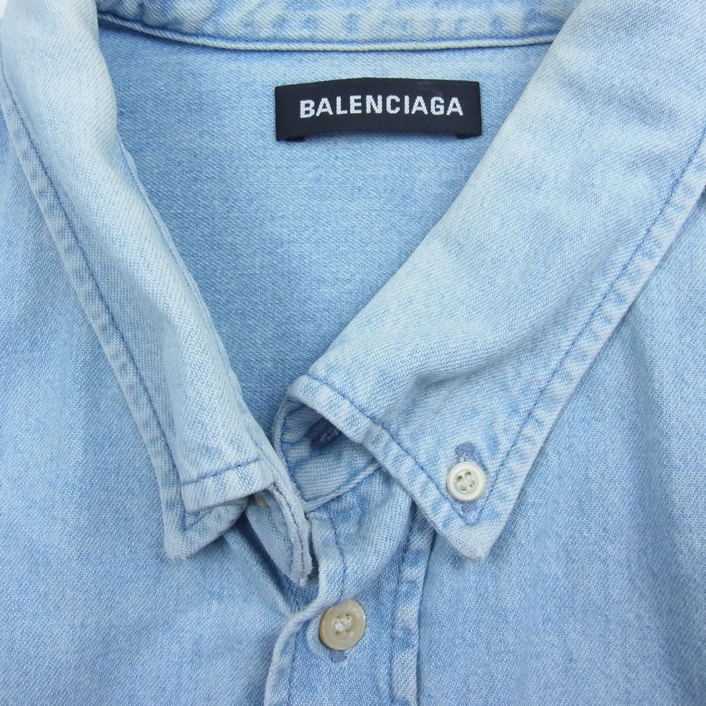 BALENCIAGA バレンシアガ デニム シャツ 39【中古】 - メルカリShops