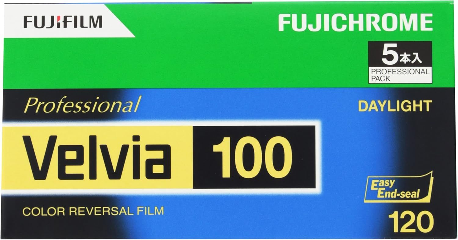 富士フイルム(FUJIFILM) リバーサルフィルム フジクローム Velvia 100 ブローニー 12枚 5本 120 VELVIA100 EP NP12EX5