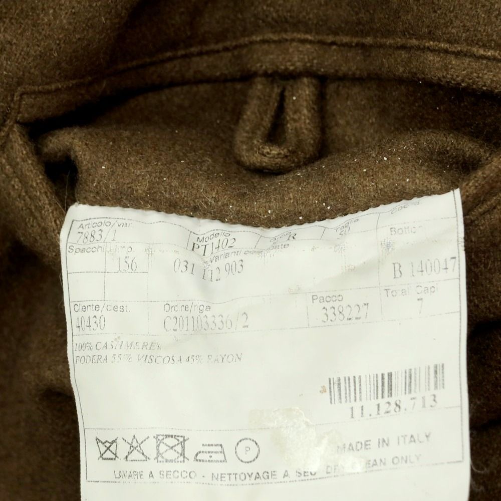 ベルベスト Belvest カシミヤ ダブルブレストコート オリーブ サイズ50 メンズ KANDAIZUMI_COM