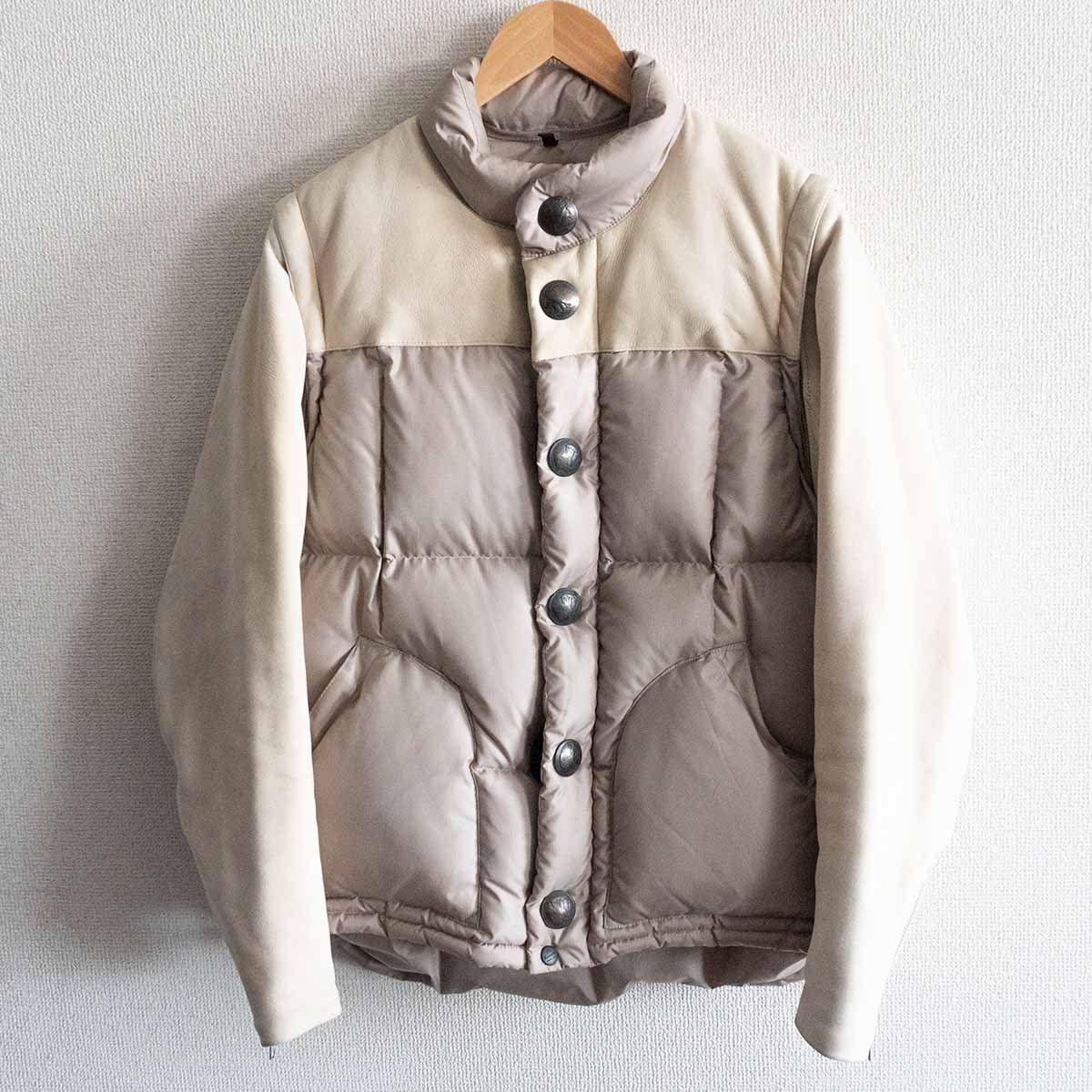 希少】MOUNTAIN RESEARCH【Vest with Concho Buttons Down Jacket】L