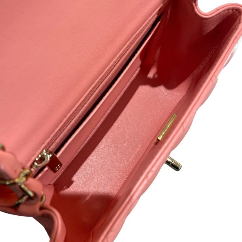 シャネル CHANEL ミニマトラッセ17 A35200 ピンク GD金具 ラムスキン  