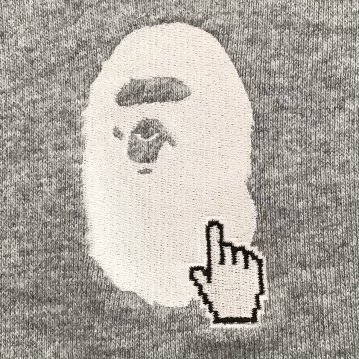 ☆2XL☆ APE HEAD LOGO フルジップ パーカー グレー a bathing ape