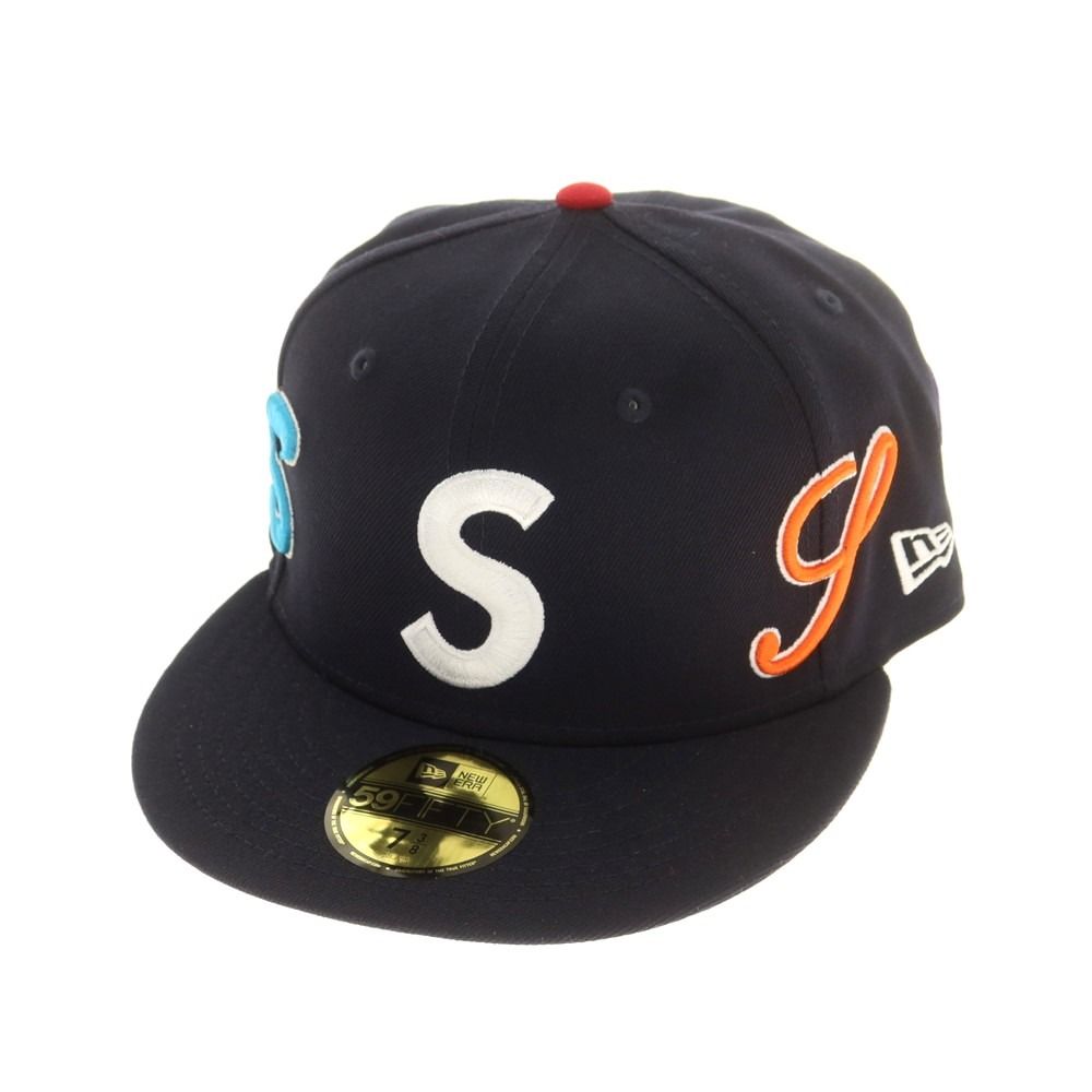 シュプリーム Supreme 春夏 Multi S Logo New Era キャップ ダークネイビー サイズ7 3|8 メンズ