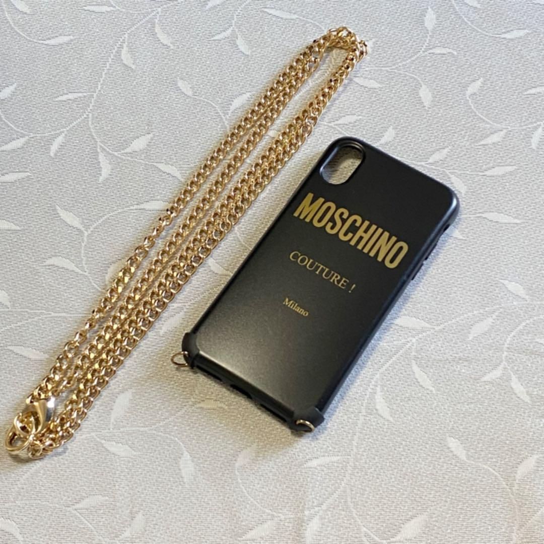 MOSCHINO　モスキーノ　スマホケース　iPhoneXS/X MOSCHINO モスキーノ iPhoneケース iPhoneX/XS用チェーン - メルカリ