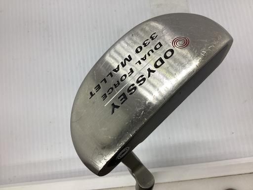 ODYSSEY DUAL FORCE 330 MALLET ヘッドカバー付き 中古】 オデッセイ DUAL FORCE 330 MALLET パター PT スチール