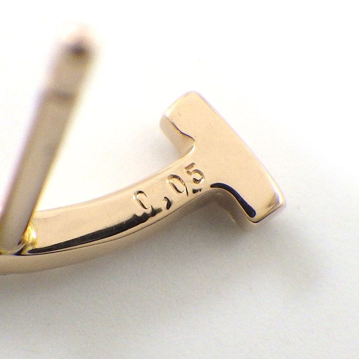 ダイヤモンド】 ピアス スマイル モチーフ ダイヤモンド 0.05ct / 0.05  