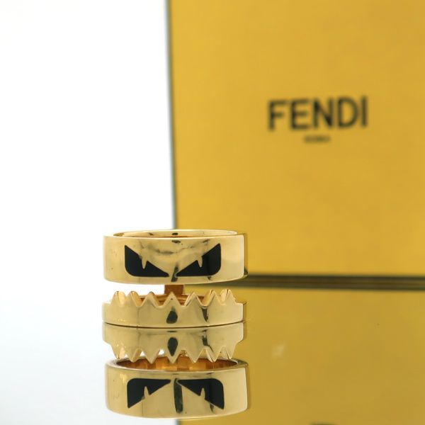 FENDI バグズリング 7AJ108 B09 モンスター 指輪 S 箱付 GP フェンディ ◇送料込◇質屋-10185 - メルカリ