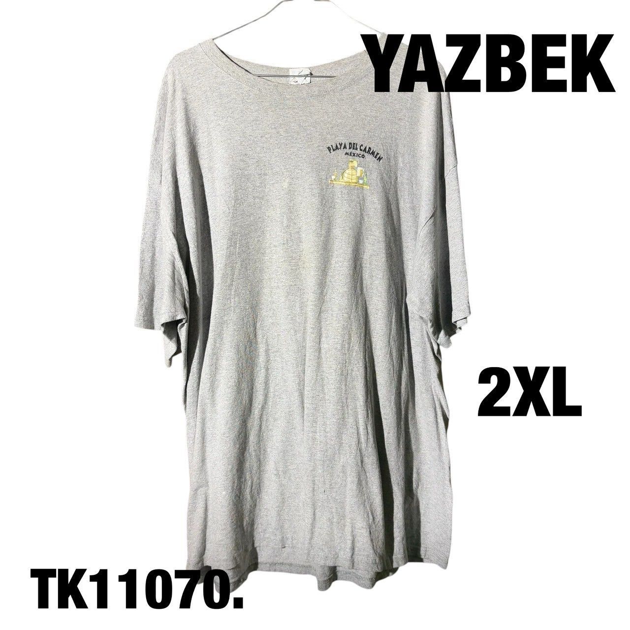 古着　YAZBEK Tシャツ 灰色 Ｍサイズ 古着 YAZBEK Tシャツ 灰色 Mサイズ Yeezy＆GAP SHORT SLEEVE