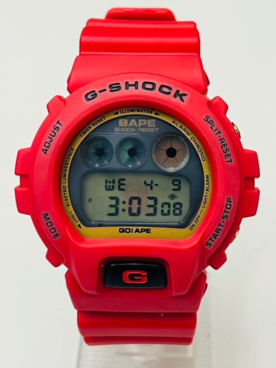 G-SHOCK BAPEコラボ 赤 2000本限定G-SHOCK×A BATHING APE Gショック×エイプ コラボ 2000本