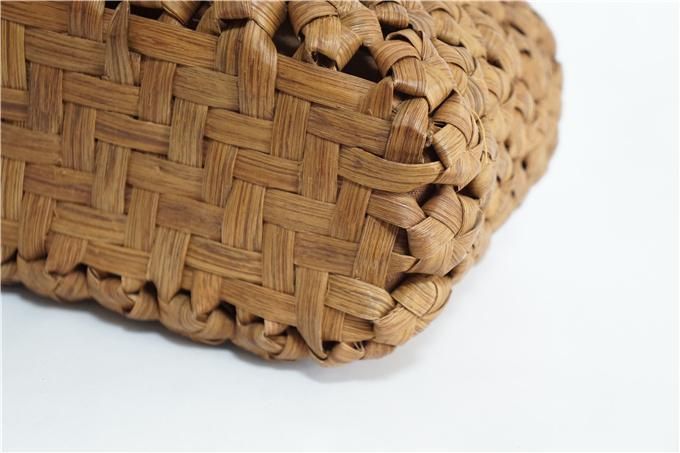 六角花結び編み 山葡萄 かごバッグ 着物 籠 バッグ 蔓 バック かご