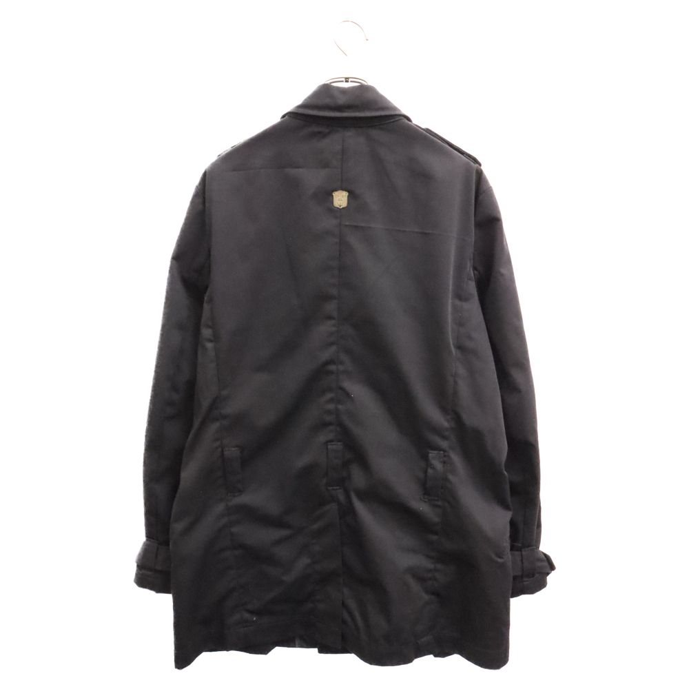 DIESEL ディーゼル　黒 トレンチコート DIESEL ディーゼル G-FILAR レザー トレンチ コート ブラック系