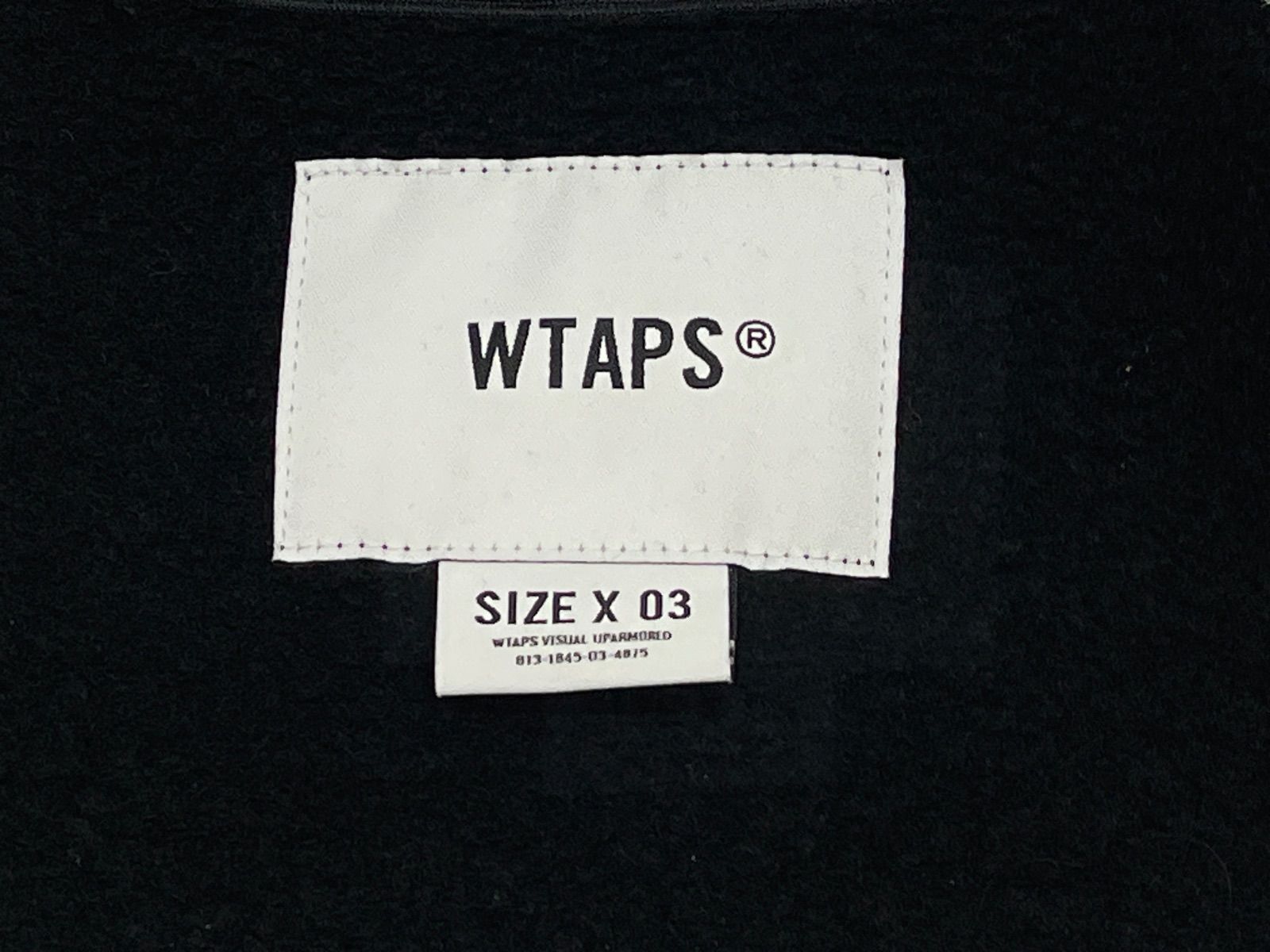 WTAPS ダブルタップス DEPST01 SWEATER CTPL Half Zip Sweat Shirt ブラック X(03)