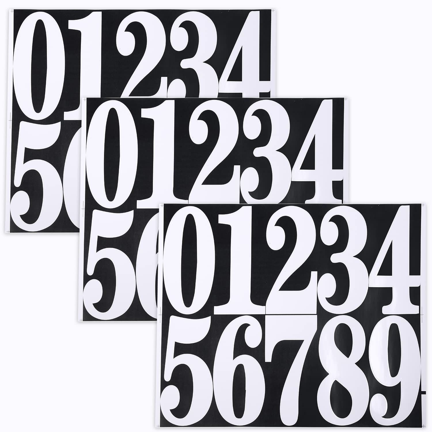 数字 シール アルファベットシール 大きい ステッカー 防水 番号シール