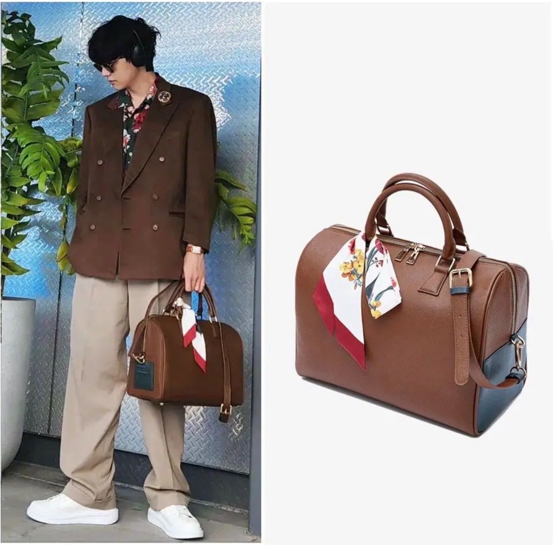 [V] MUTE BOSTON BAG BTS テテ　新品・未使用