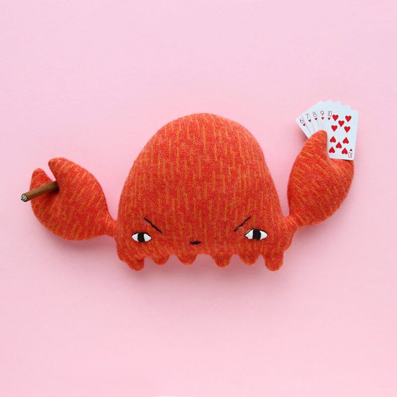 【新品】カニのクラビー/ドナ・ウィルソン/W42cm/ぬいぐるみ/DONNA WILSON/Crabby Crab/フィギュア/人形/可愛い/カワイイ/かわいい/お洒落/オシャレ/おしゃれ