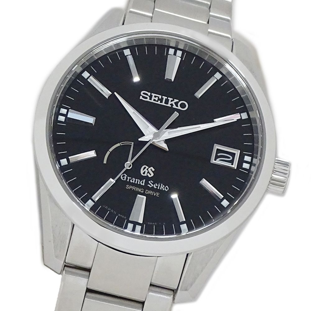 グランドセイコー GRAND SEIKO GS 9R65-0BM0 SBGA101 時計 メンズ ブランド デイト スプリングドライブ パワーリザーブ 自動巻き AT ステンレス SS シルバー ブラック 磨き済み
