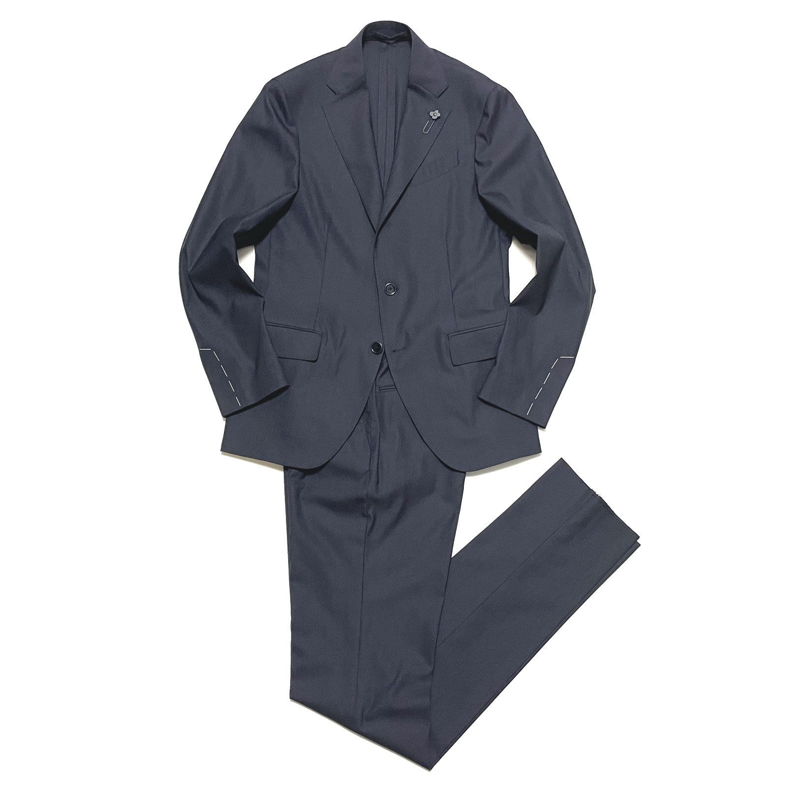 極美品 LARDINI 現行 スーツ easy wear ネイビー サイズ48 LARDINI easy wear ネイビー スーツ サイズ48 【公式通販】
