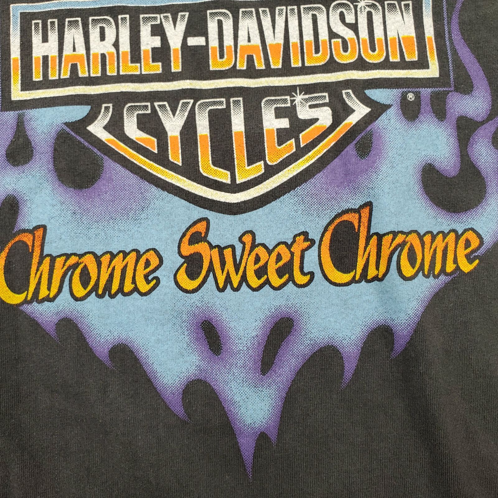 【激レア】Lサイズ HARLEY CHROME SWEET 黒ハーレー フレイム 激レア】Lサイズ HARLEY CHROME SWEET 黒ハーレー フレイム