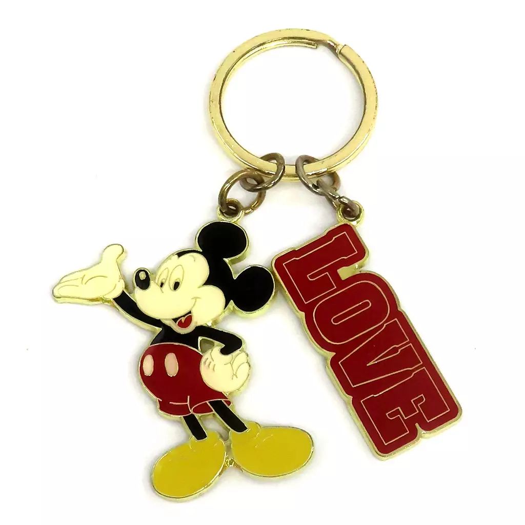 中古】キーホルダー ミッキーマウス デビュー10周年記念 キーホルダー