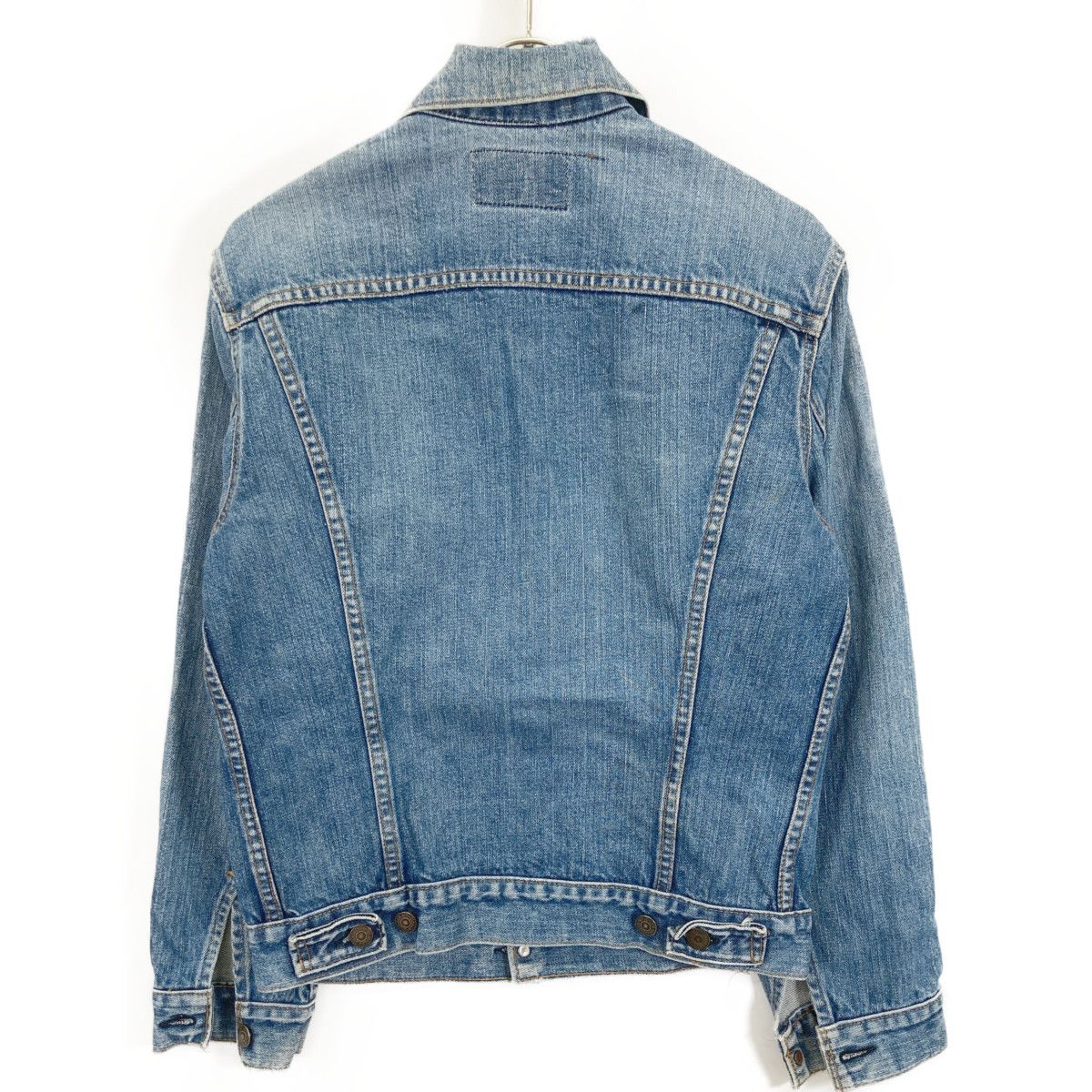リーバイス 70506 4th デニムジャケット ボロ 42 E 52ボタン 80s USA製 Levi'sリーバイス 70506 ダメージ デニムジャケット 4